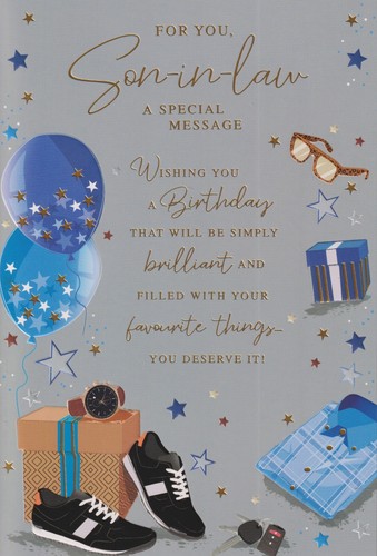 Son law birthday greeting - in,