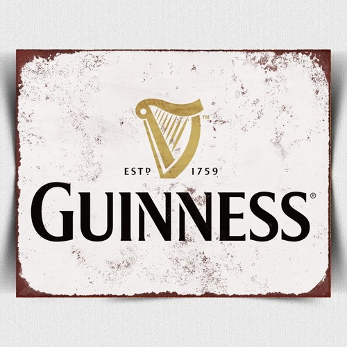 Guinness vintage advert - advert, metal