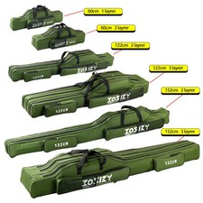 High Quality Foldable Fishing Rod Bag Pole Tools Gear Storage Holder Organizer