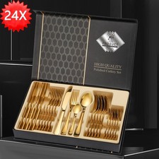 24 Piece Dinner Set Stainless