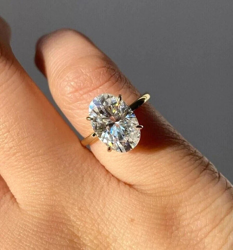 Oval cut diamond ring wedding - oval,