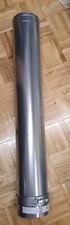 Ø150/100 Concentric Flue Pipe 1000mm - Aluminium inside pipe. 