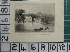 1851 ANTIQUE LONDON PRINT ~ ROYAL HUMANE SOCIETY SERPENTINE