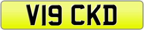 Vick vicky number plate - vick, v19