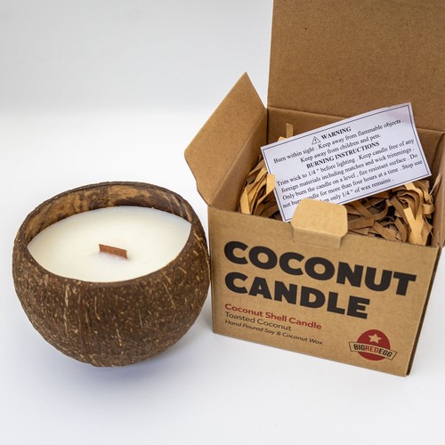 New coconut bowl - candle, –