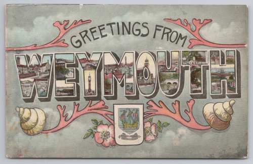 Postcard antique greetings - postcard,