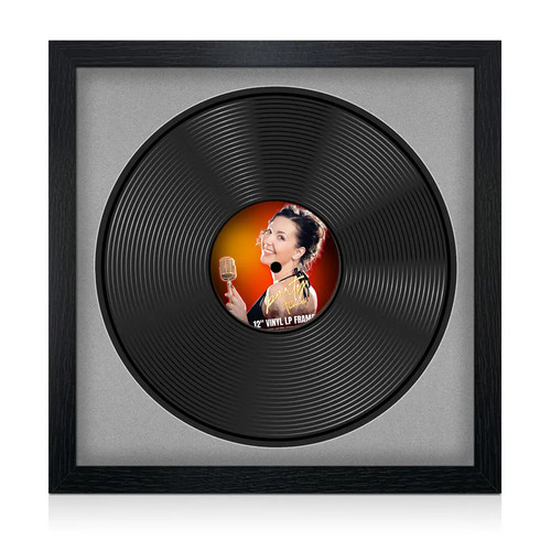Vinyl record display frame - record,