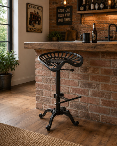 Cast iron tractor stool seat - tractor,