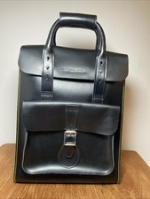 Dr. Martens Black Smooth Kiev Leather Large Back Pack Rucksack Satchel 12x15x5