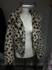 Y2K Leopard Print Fur Coat