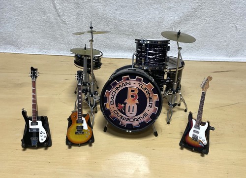 Miniature drum guitar set - miniature,
