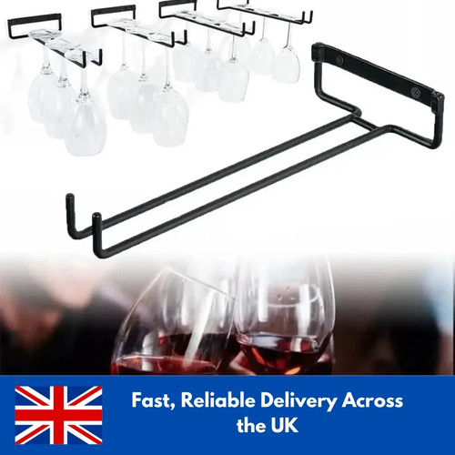 New iron wine glass - new, holder