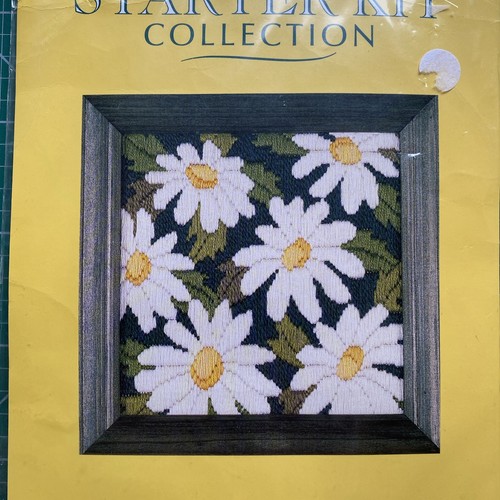 Daisies tapestry long stitch - daisies,