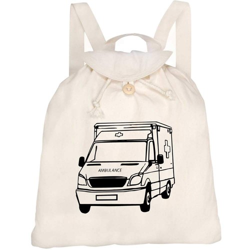 Ambulance canvas rucksack - 'ambulance',