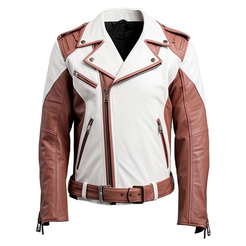 Men biker leather jacket - men,