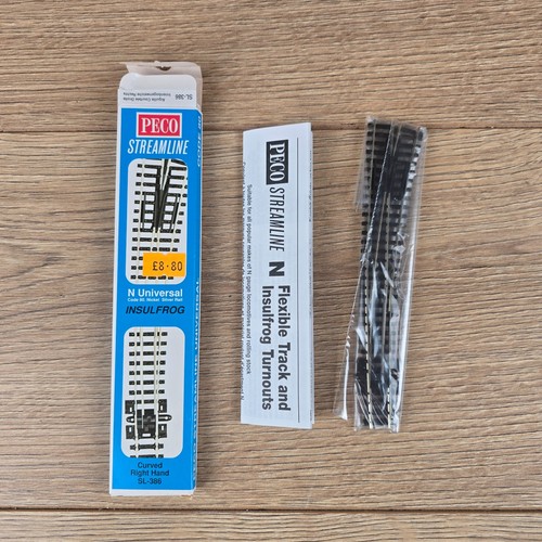 Peco 386 curved right hand - curved,