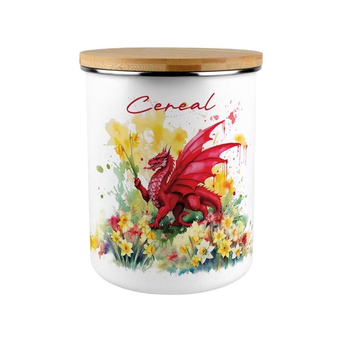 Large welsh cereal tin - large,