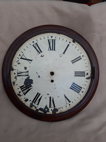 Antique mahogany fusee dial - fusee,
