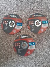 3NO. 230mm METAL CUTTING DISC ABRACS PROFLEX 230mm X 3.0mm X 22mm.