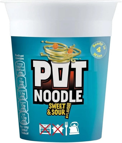 Pot noodle sweet sour - &,