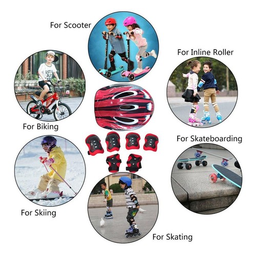 Kids bike helmet - helmet, knee