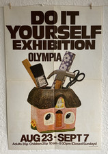 Exhibition  Poster - Do It Yourself  Olympia  -  Original  1975           #1910