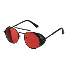Black with Red Lenses