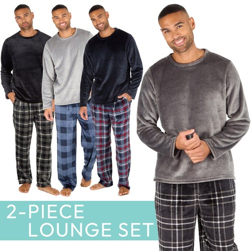 Mens fleece lounge set - fleece,