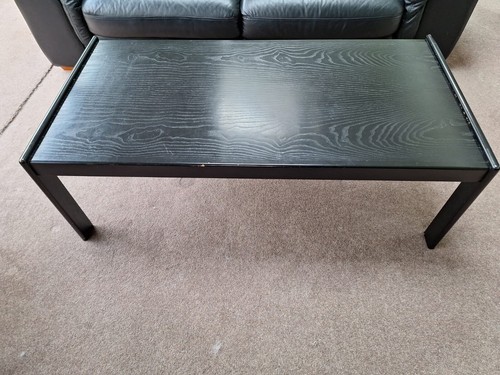 Coffee table black wood - table,