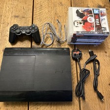 Playstation 3 PS3 Super Slim 500gb Console Bundle - CECH-4003C Full Set Up Games