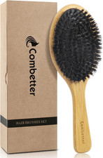 100% Boar Bristle Hair Brush, Eco-Friendly Hairbrush for Women Men & Kids, Hair 