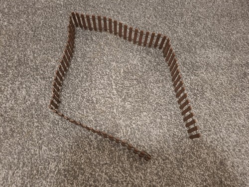 Miniature brown picket fence - picket,