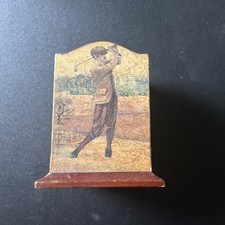 Antique Golfer Desk organizer