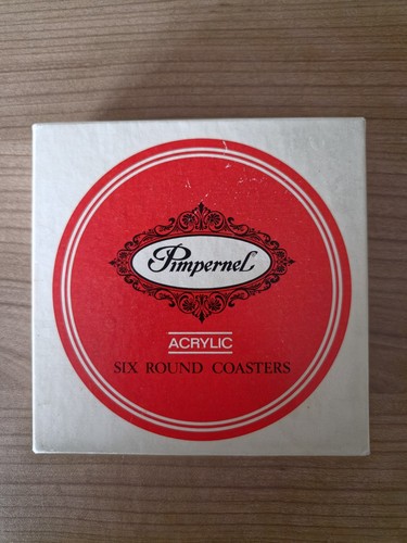 Round pimpernel coasters - 6, of