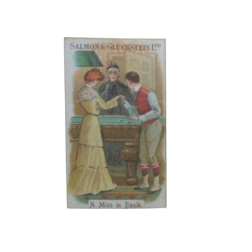 Cigarette card salmon - card,