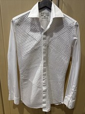 REISS Men’s White  Dress Shirt Size medium Slim fit