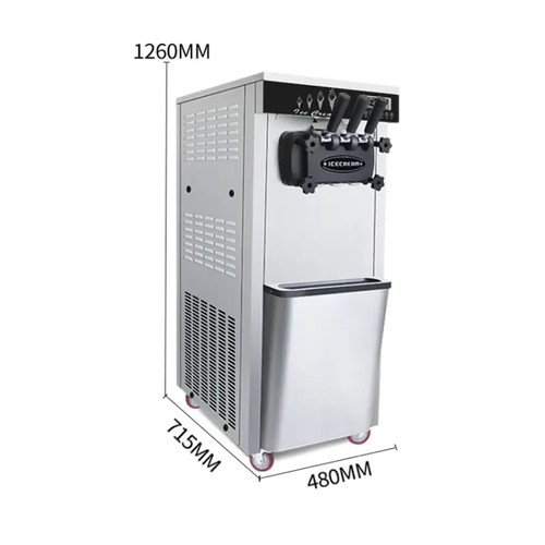 Triple head soft serve machine - head,