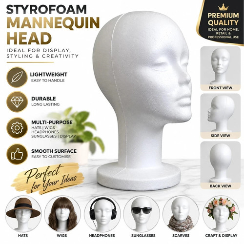 Polystyrene foam head - foam,