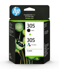 Original HP 305 Black & Colour Ink Cartridges For DeskJet 2710 Printer (6ZD17AE)
