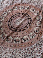 Cotton Elephant Throw Single Bed Sized