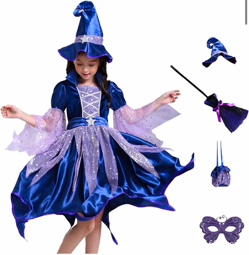 Girls purple witch - purple, halloween