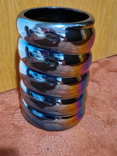 Iridescent oil slick ceramic - iridescent,