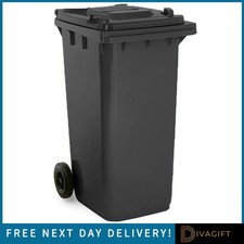 240L BLACK WHEELIE BIN OUTDOOR