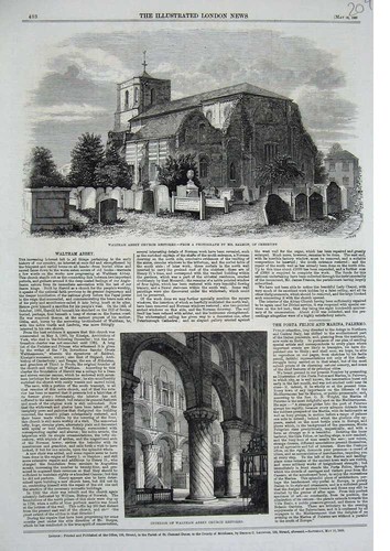 Original old antique - old, print