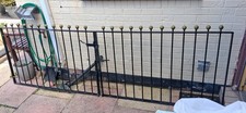 HEAVY DUTY WROUGHT IRON PAIR GARDEN GATES GOOD HEAVY QUALITY 112in WIDTH (2X56)