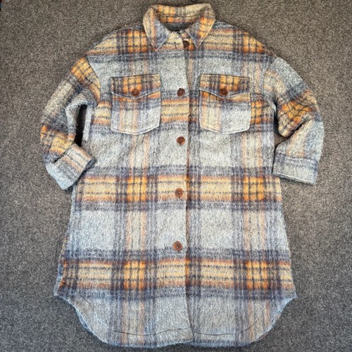 Zara plaid mohair blend long - plaid,