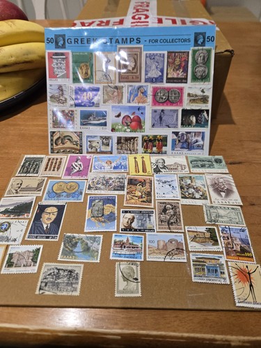 Greek stamps - stamps, stamps.