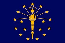 Indiana state flag - flag, united