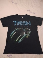 Tron Legacy Light Cycle Official Disney T-shirt Size Large Black Good Condition
