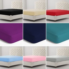 Plain Dyed Deep Fitted Sheets